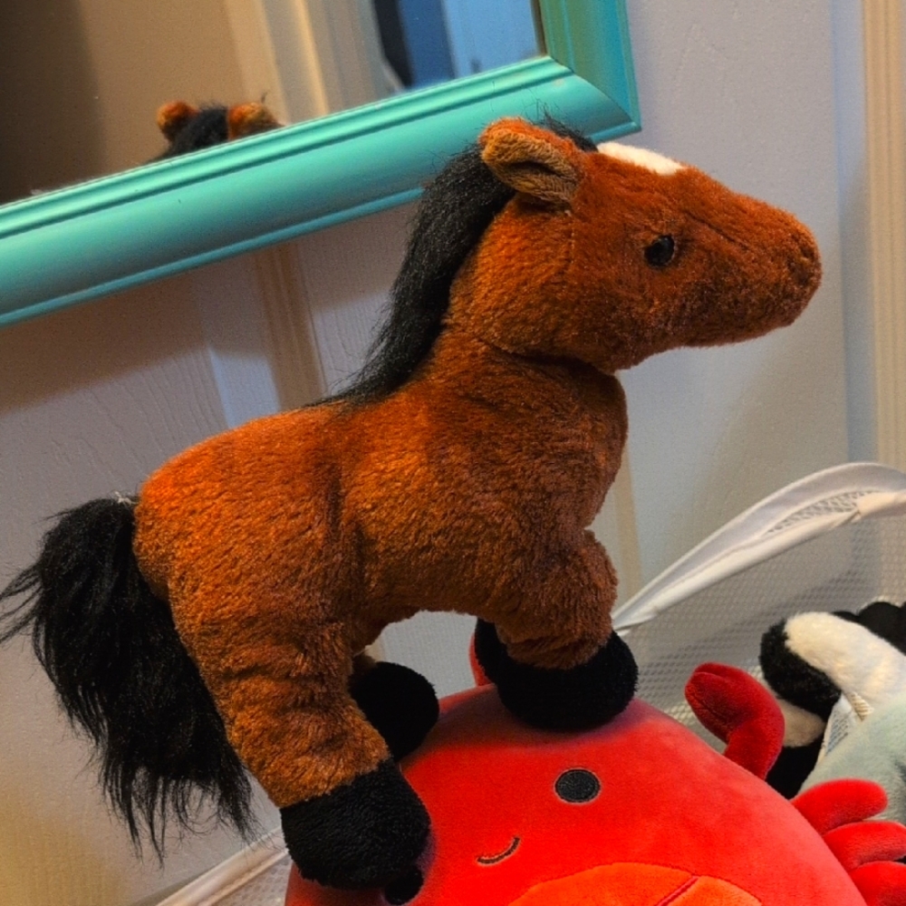 Plush Brown Horse Toy